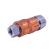 Interstate Pneumatics 1/4in Body x 1/4in FPT Universal Steel Safety Exhaust Coupler - Orange CG440-5O-D - alternate 5